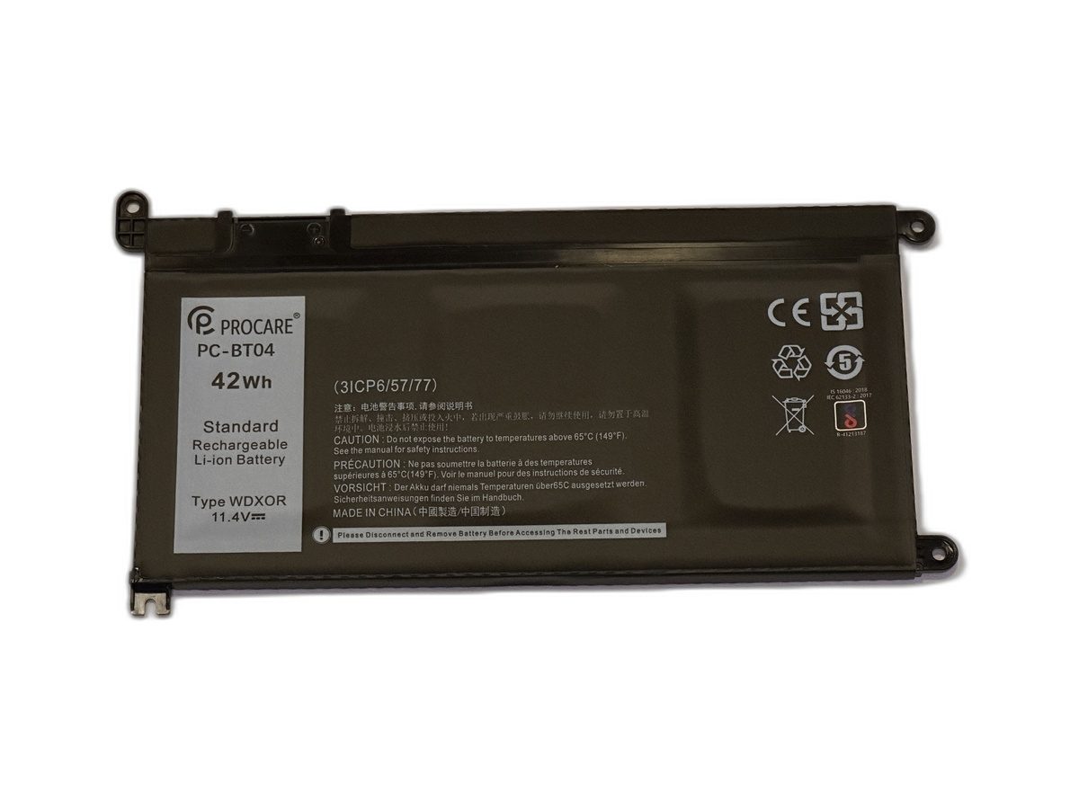 Dell Laptop Batteries For Dell Laptop Battery 5568 / WD0XR Replacement Part - Procare Nehru Place